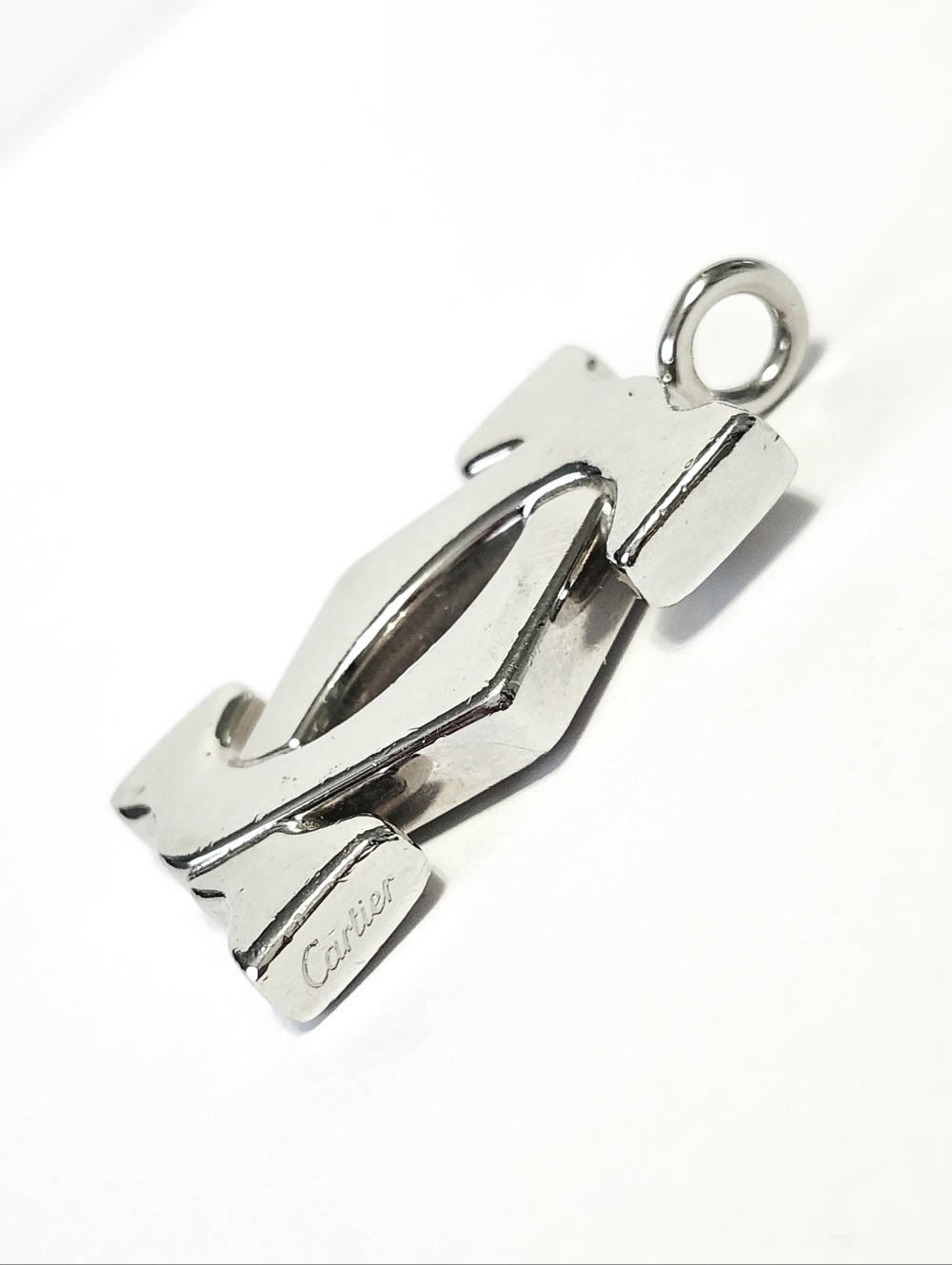Cartier Interlocking Logo Large Keychain Charm 1.25" - Picture 4 of 9